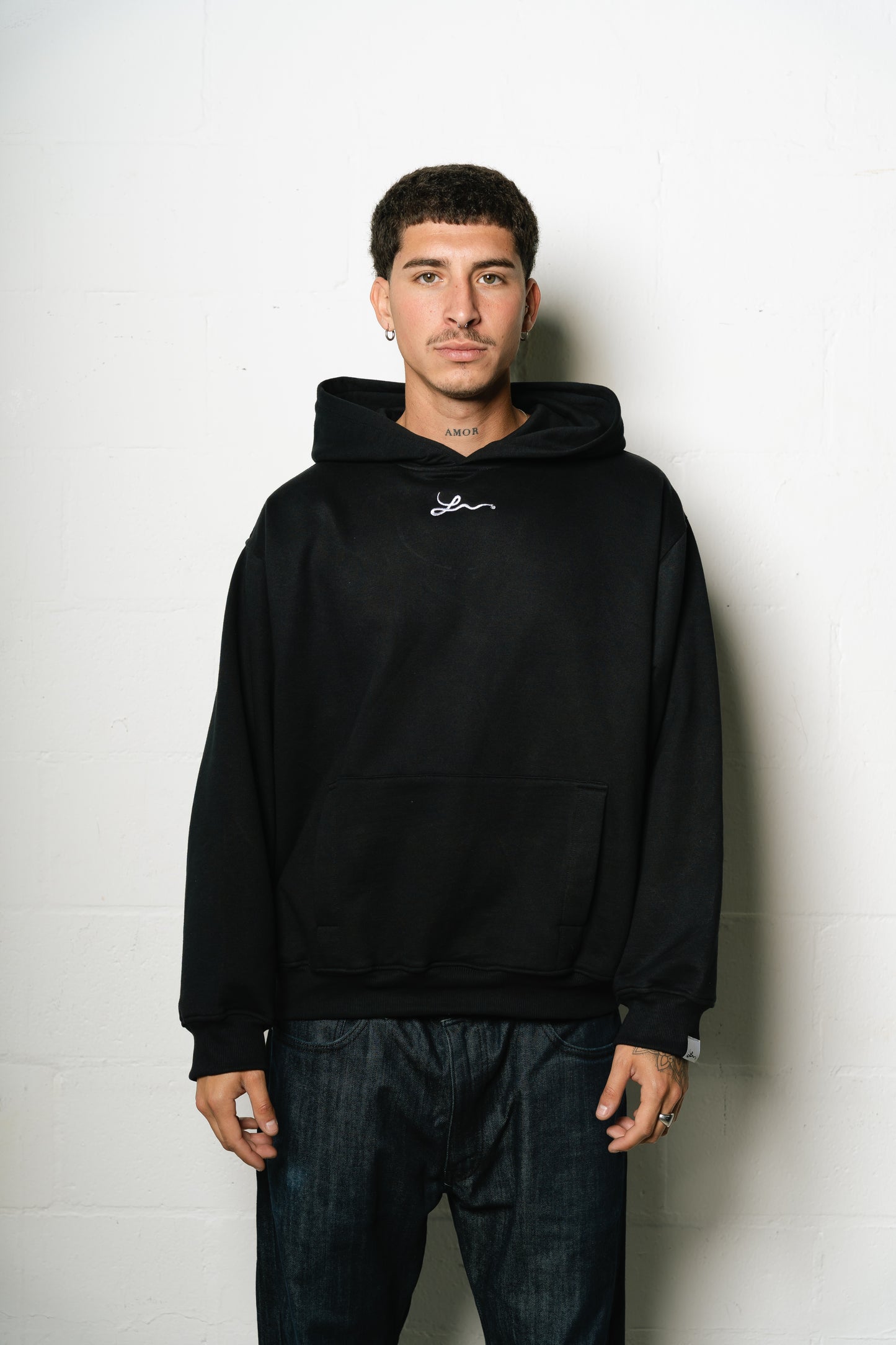 Hoodie "Punto Com 19" (Negro)