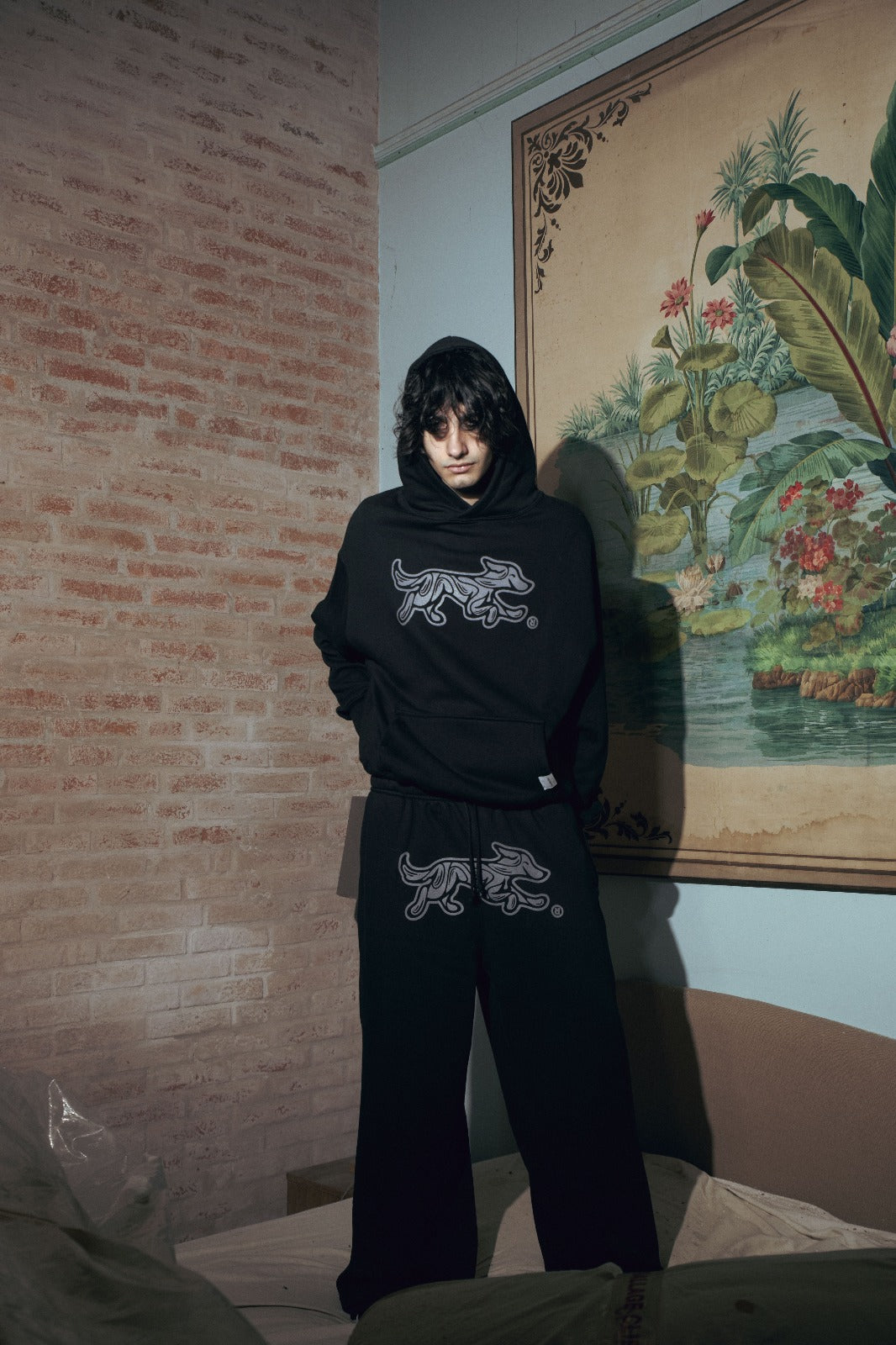 Hoodie Bossio x Tranca (Negro)