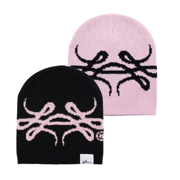 Benie Reversible (Negro x Rosa)