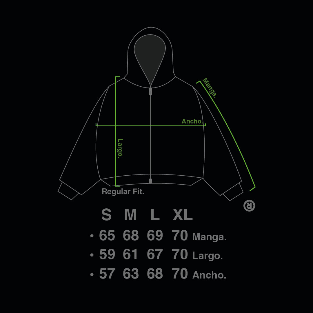 Hoodie Zip "Hoja de Acanto" Marròn