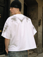 Remera "Armadura" Rotten x Bossio (Blanco)