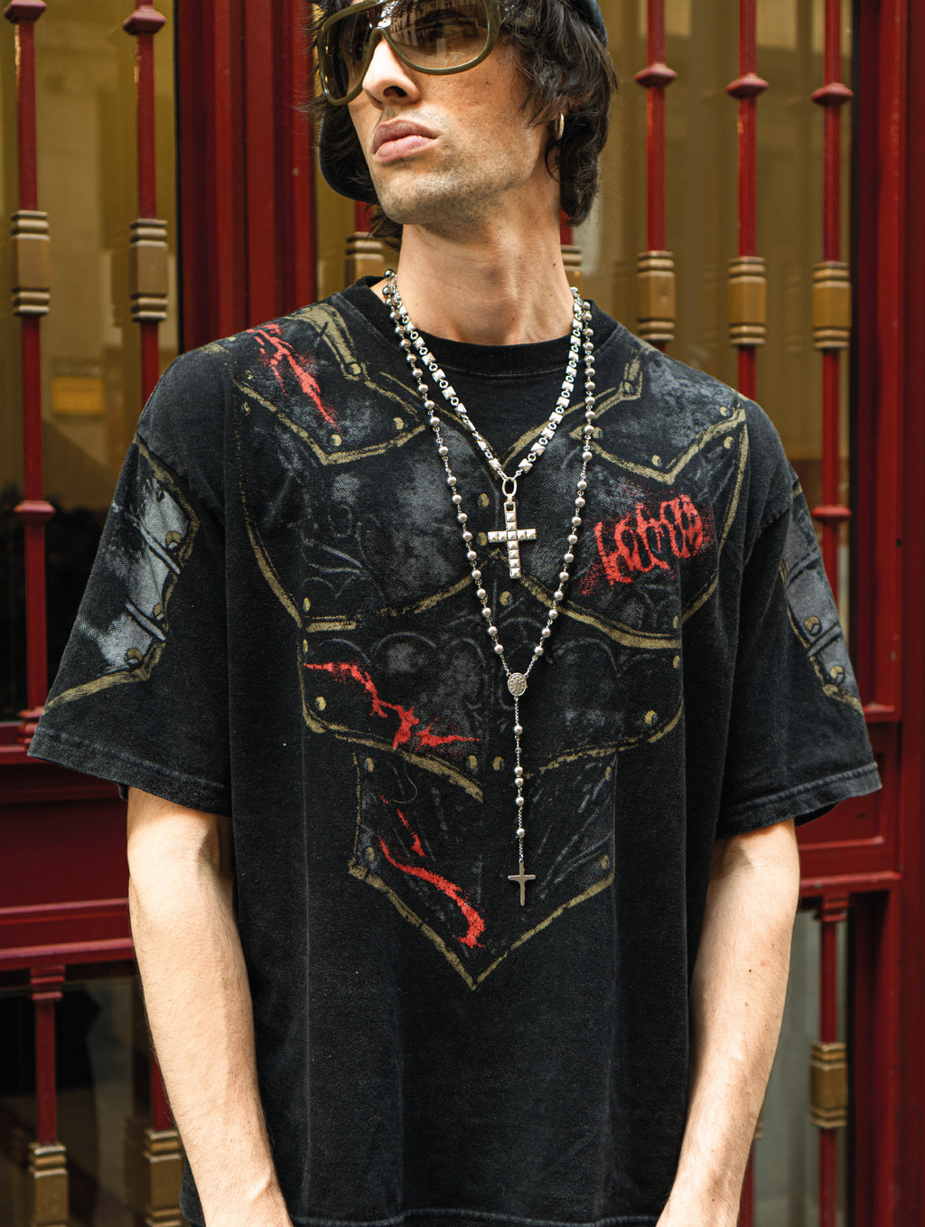 Remera "Armadura" Rotten x Bossio (Negra)