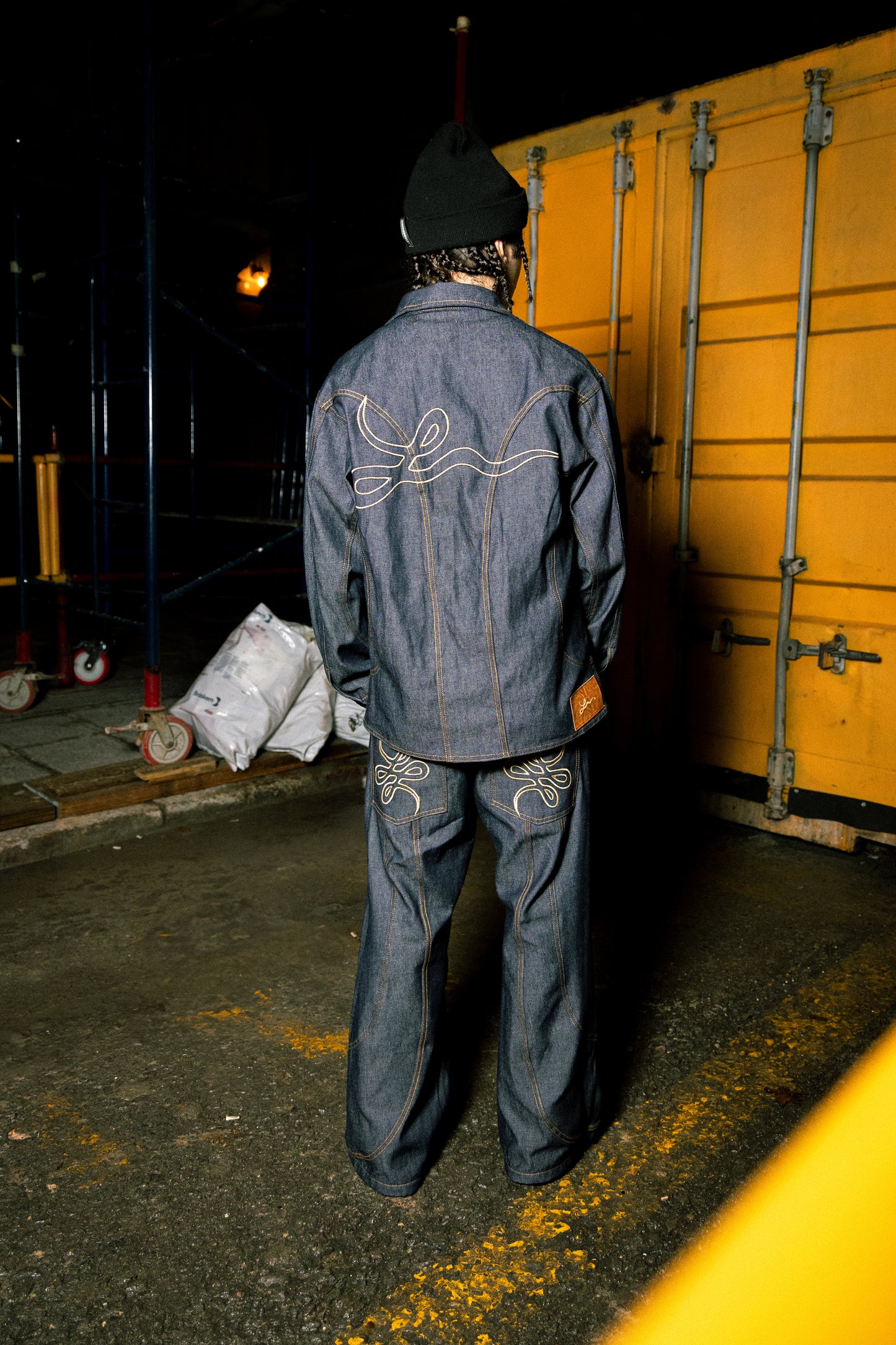 Pantalón Raw Denim "La Parábola" (Azul)