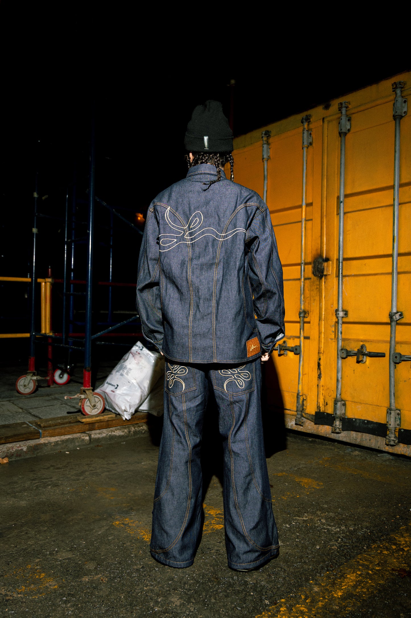 Pantalón Raw Denim "La Parábola" (Azul)