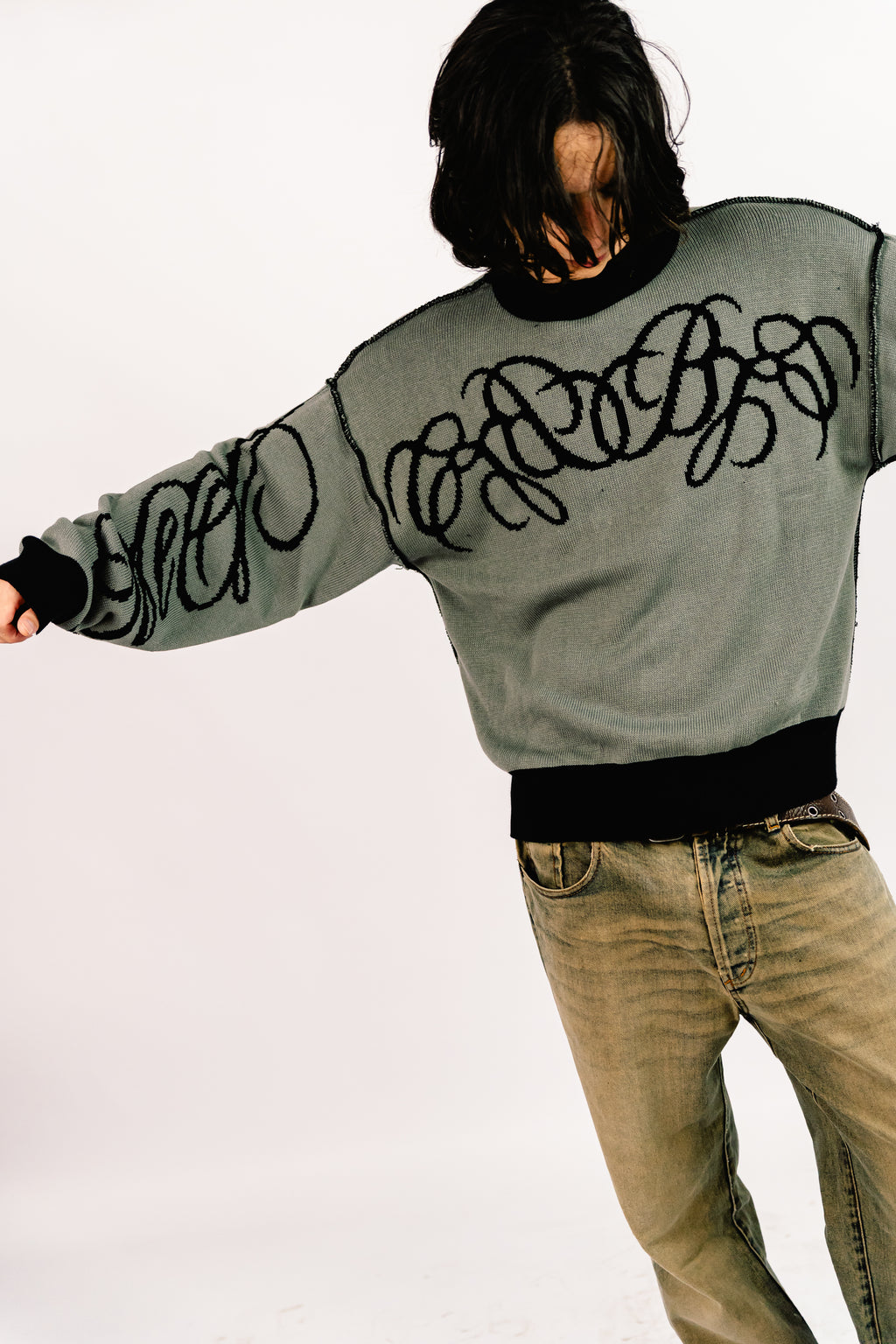 Sweater Reversible "SLEPAK" (Negro x Gris)