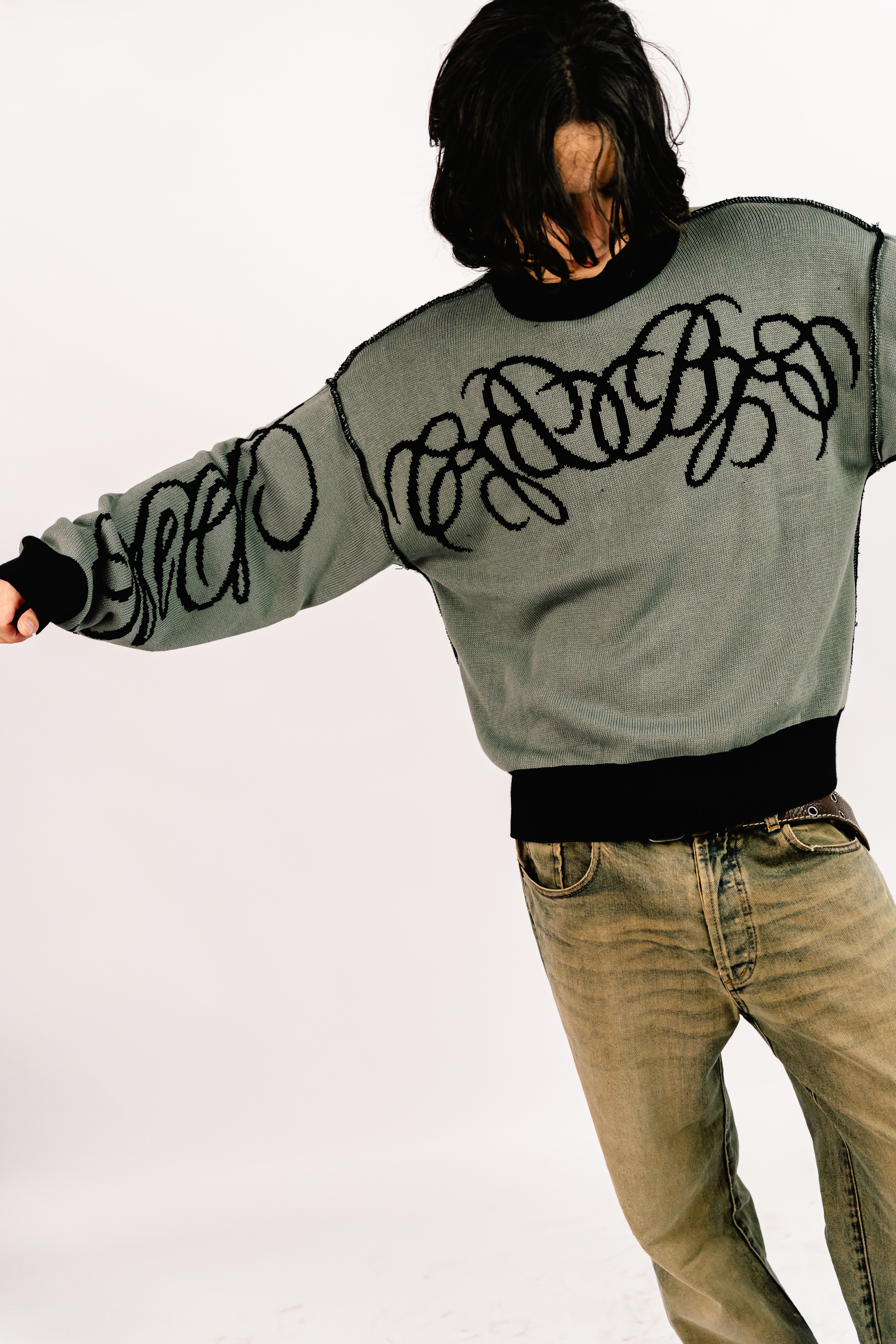 Sweater Reversible "SLEPAK" (Negro x Gris)