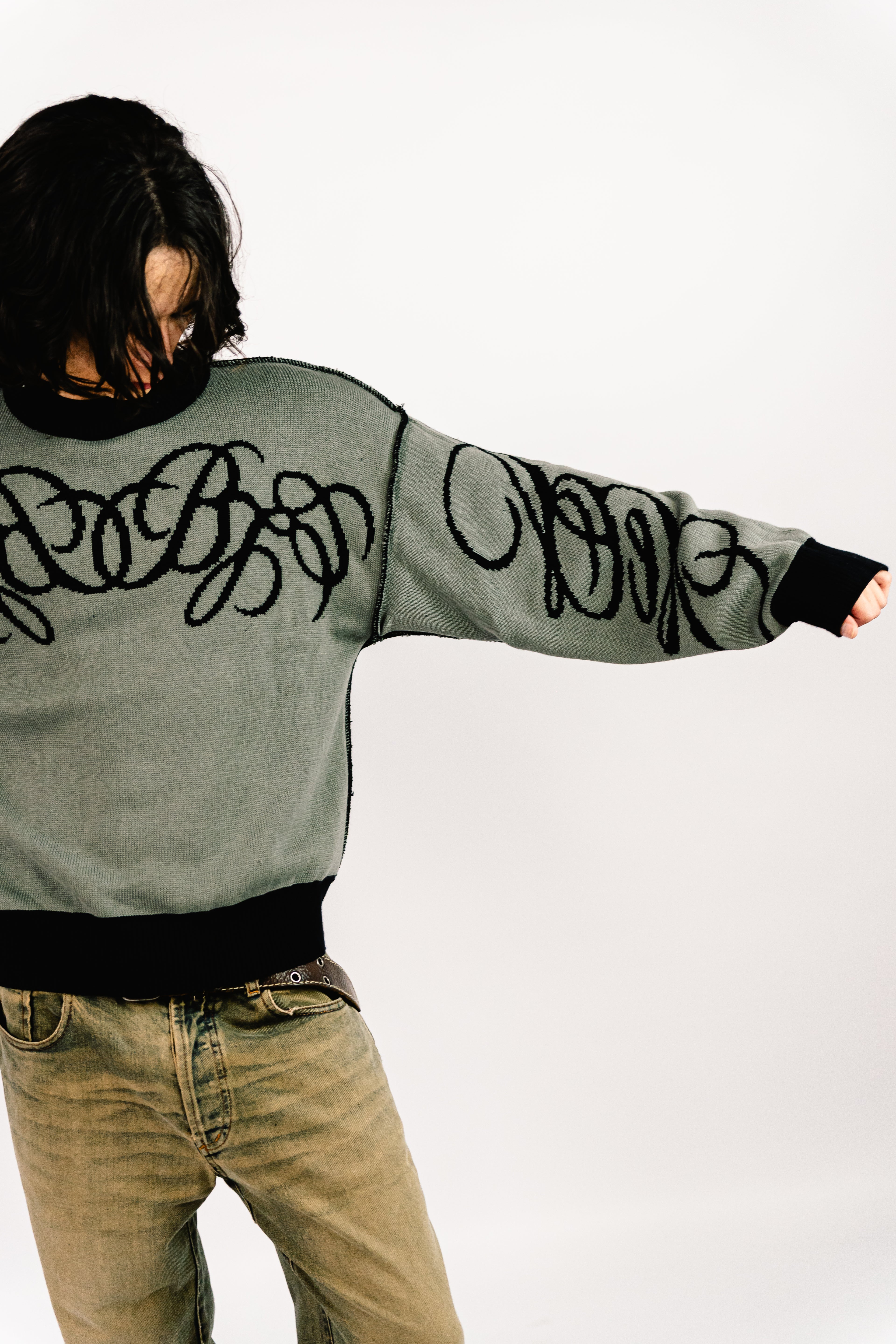 Sweater Reversible "SLEPAK" (Negro x Gris)