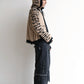 Hoodie Zip Tejido Reversible "Huesos" Rotten x Bossio (Negro x Beige)