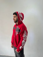 Campera Reversible Fur "Voynich" (Rojo) - M.V.