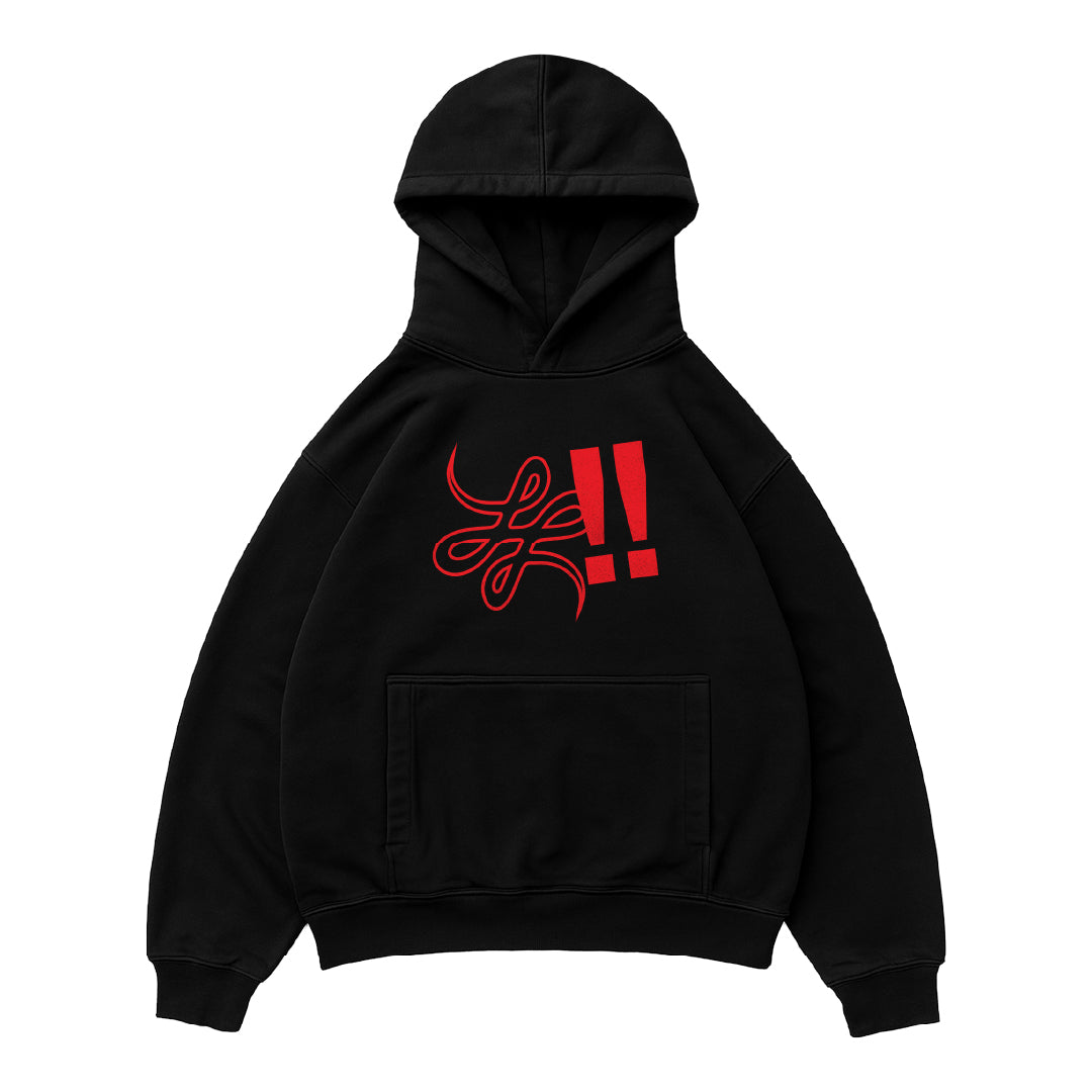 Hoodie "Punto Com 20" (Negro)