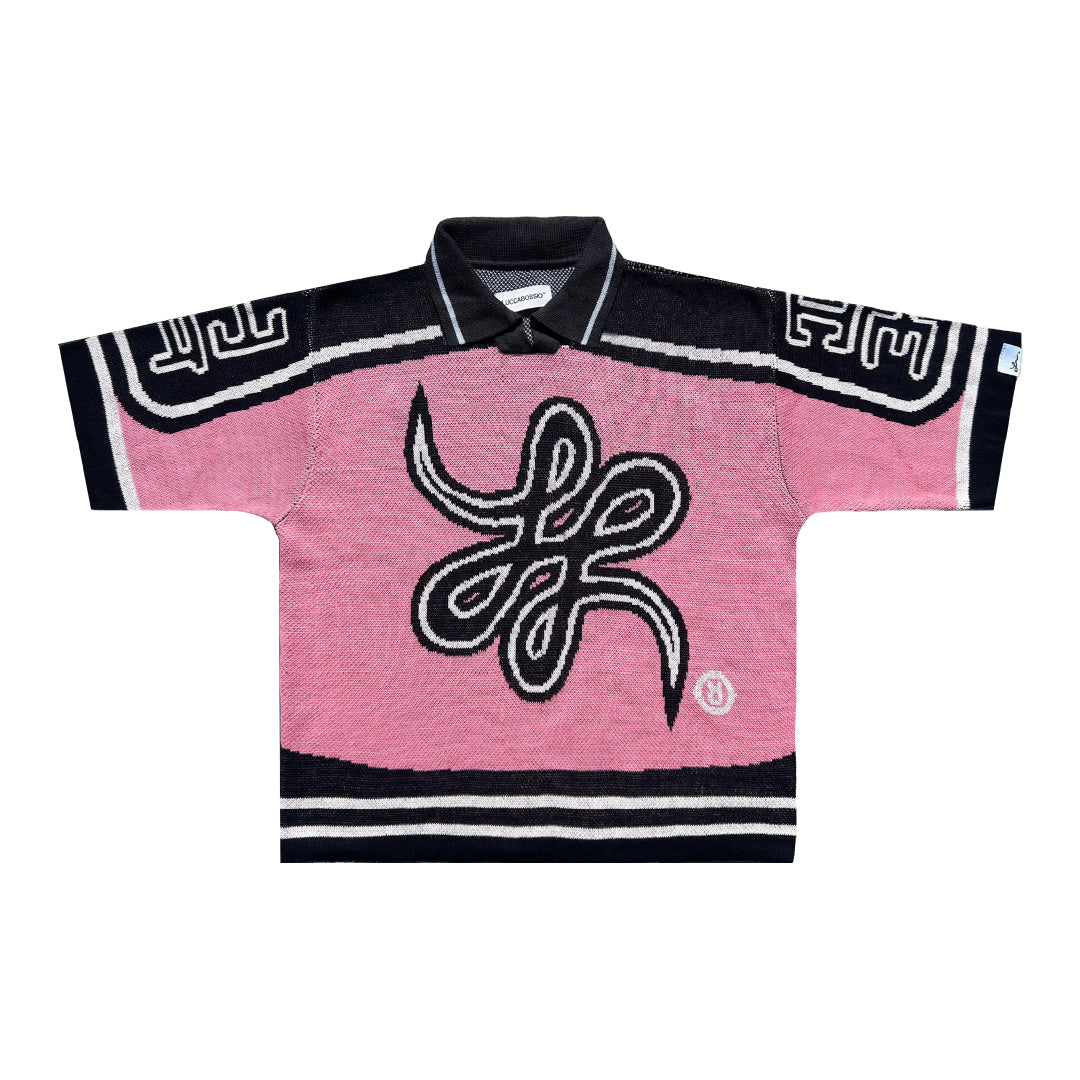 Camiseta Tejida "Bigrama" (Rosa)