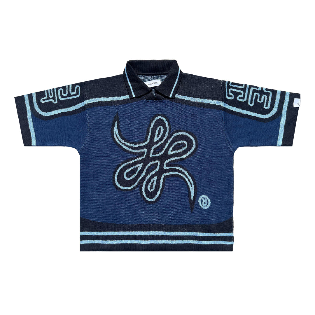 Camiseta Tejida "Bigrama" (Azul)