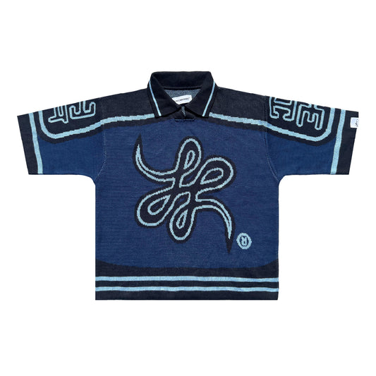 Camiseta Tejida "Bigrama" (Azul)