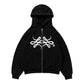 Hoodie Zip "Punto Com 18" (Negro)