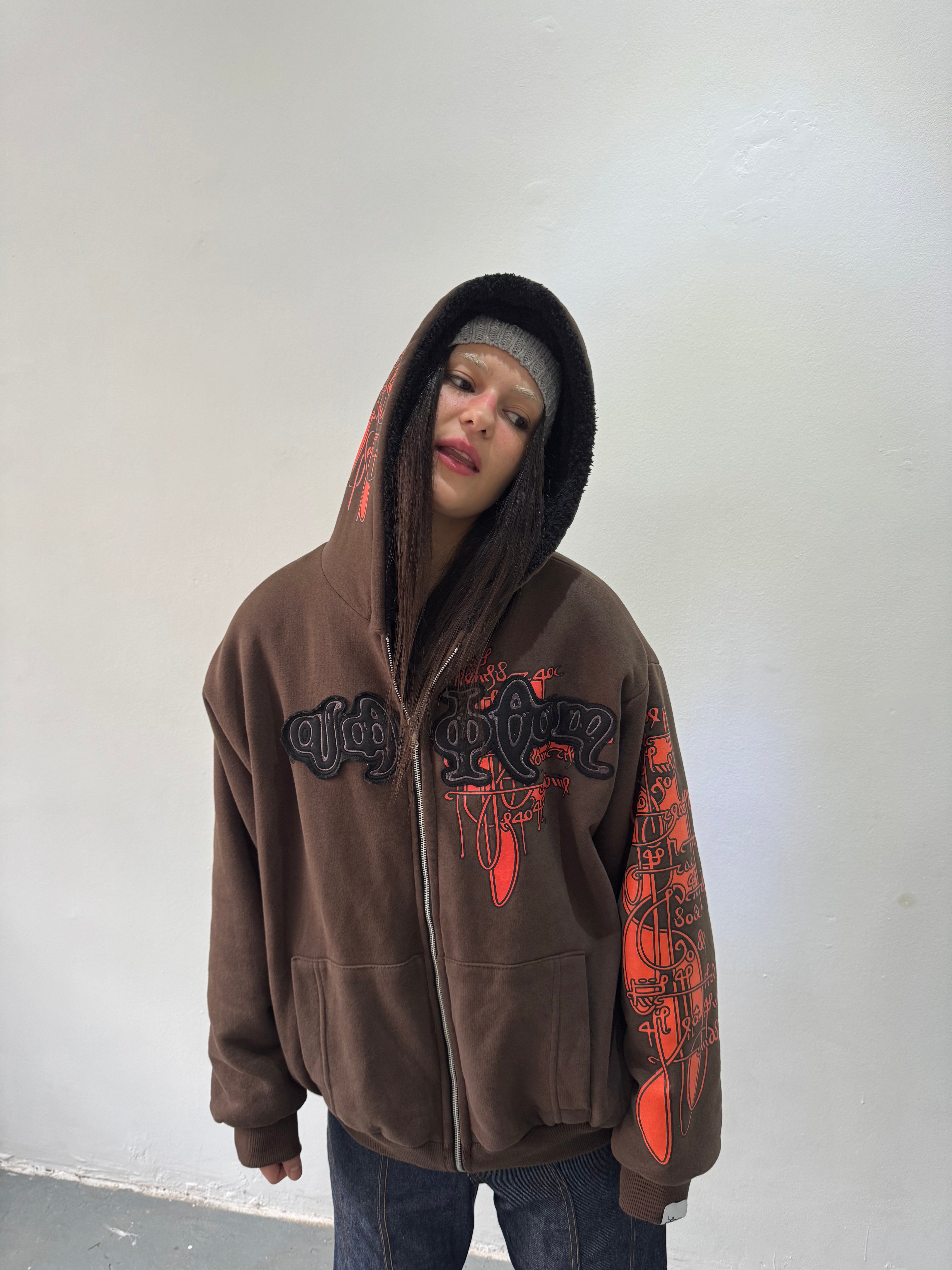 Campera Reversible Fur "Voynich" (Marrón) - M.V.