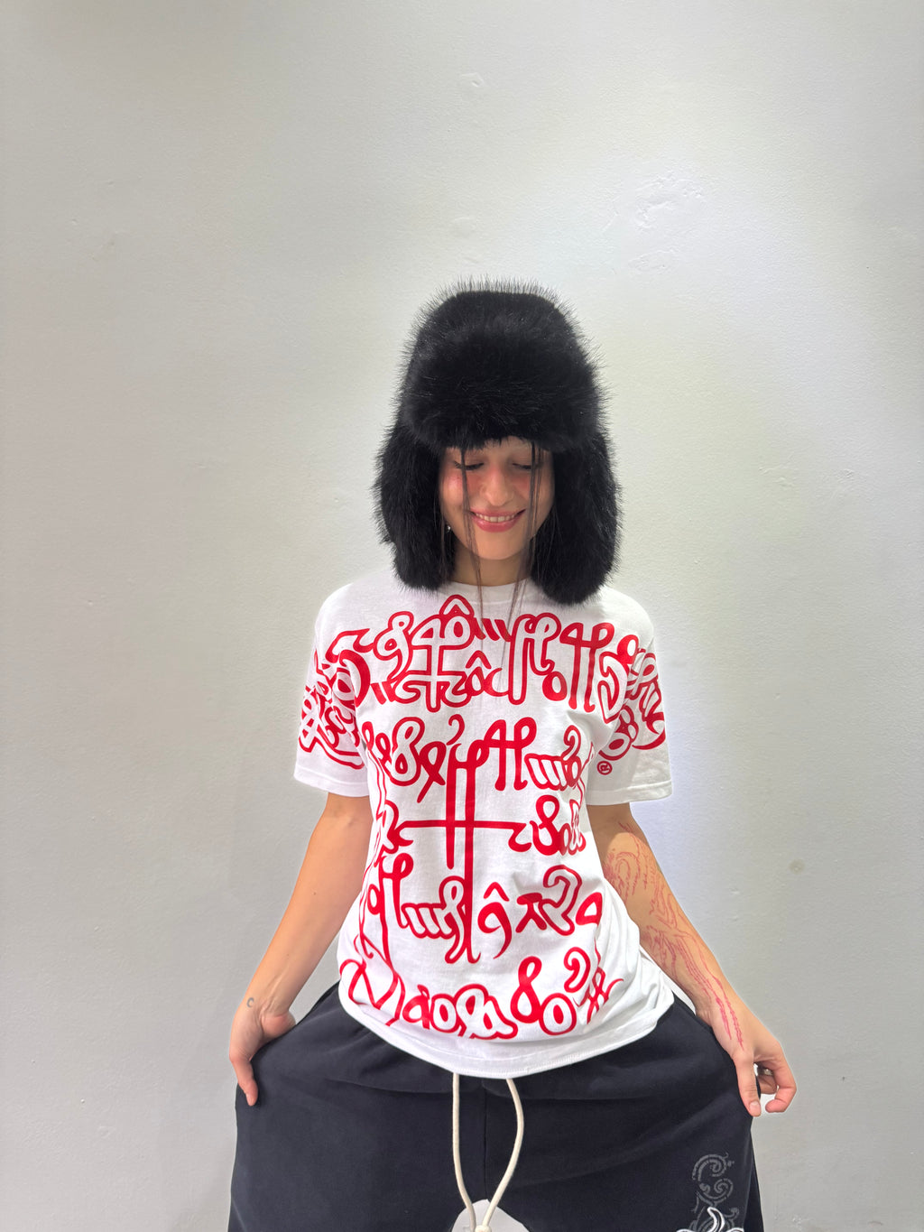 Remera Full Print "Escrituras" (Blanca) - M.V.