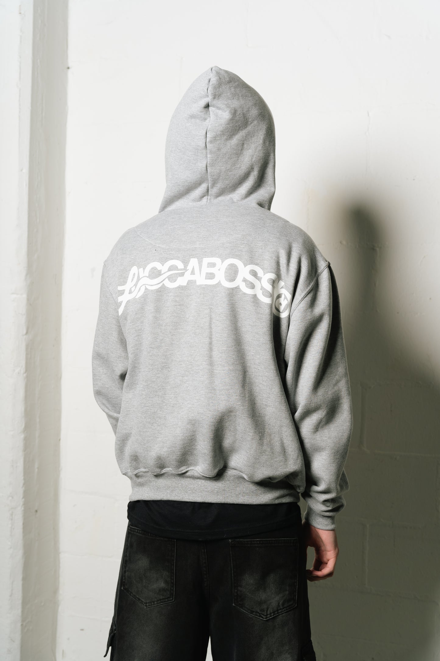 Hoodie Zip "Punto Com 18" (Gris)