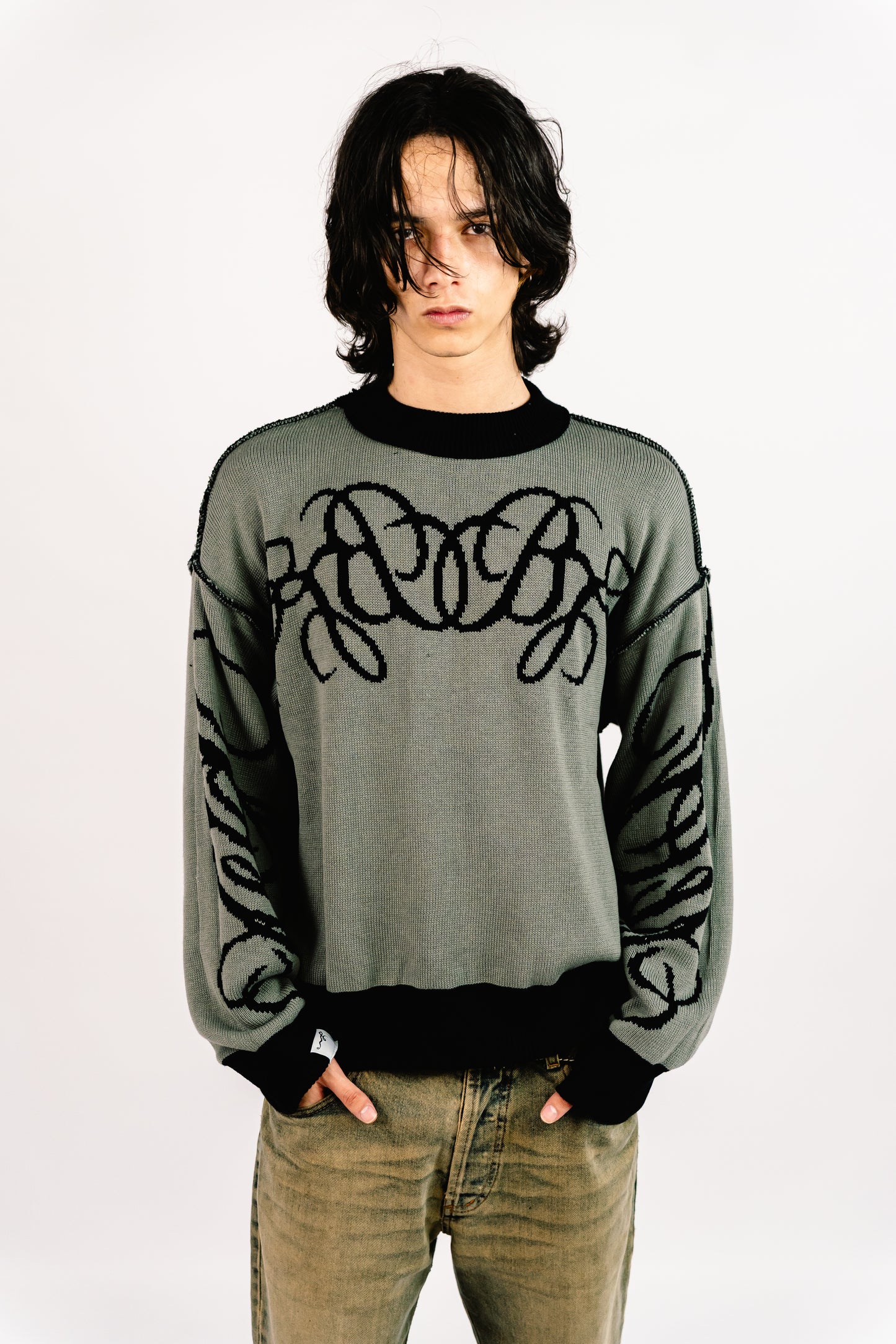 Sweater Reversible "SLEPAK" (Negro x Gris)