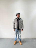 Campera Reversible Fur "Voynich" (Negro x Gris) - M.V.
