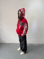 Campera Reversible Fur "Voynich" (Rojo) - M.V.