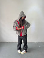 Campera Reversible Fur "Voynich" (Rojo) - M.V.