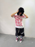 Remera Full Print "Escrituras" (Blanca) - M.V.