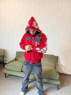 Campera Reversible Fur "Voynich" (Rojo) - M.V.