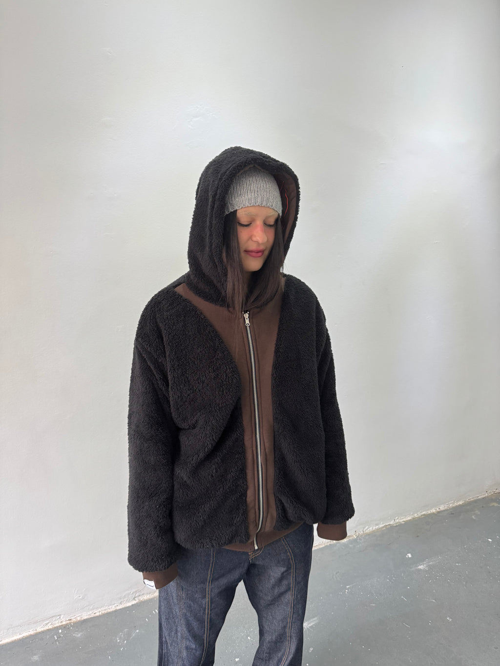 Campera Reversible Fur "Voynich" (Marrón) - M.V.