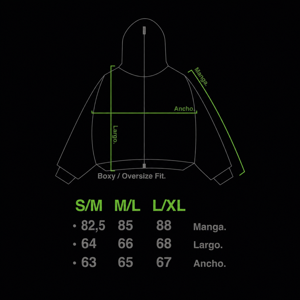 Hoodie Full Zip Reversible "Armadura" Rotten x Bossio (Negro x Rojo)