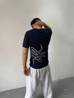 Remera "Trigrama" (Azul Marino) - M.V.