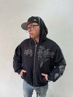 Campera Reversible Fur "Voynich" (Negro x Gris) - M.V.