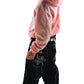 Hoodie Zip "Hoja de Acanto" Rosa