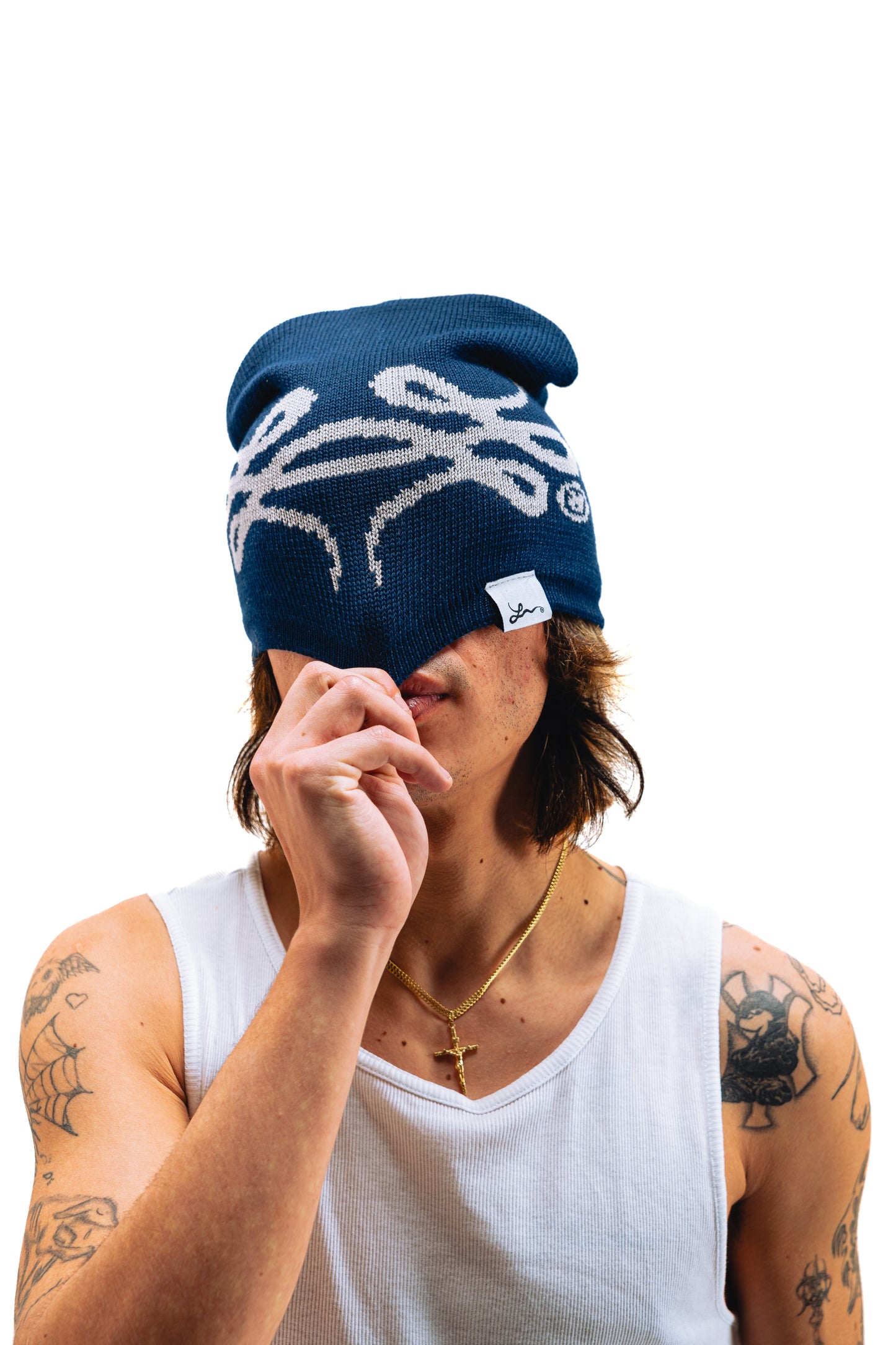 Benie Reversible (Azul y Gris)