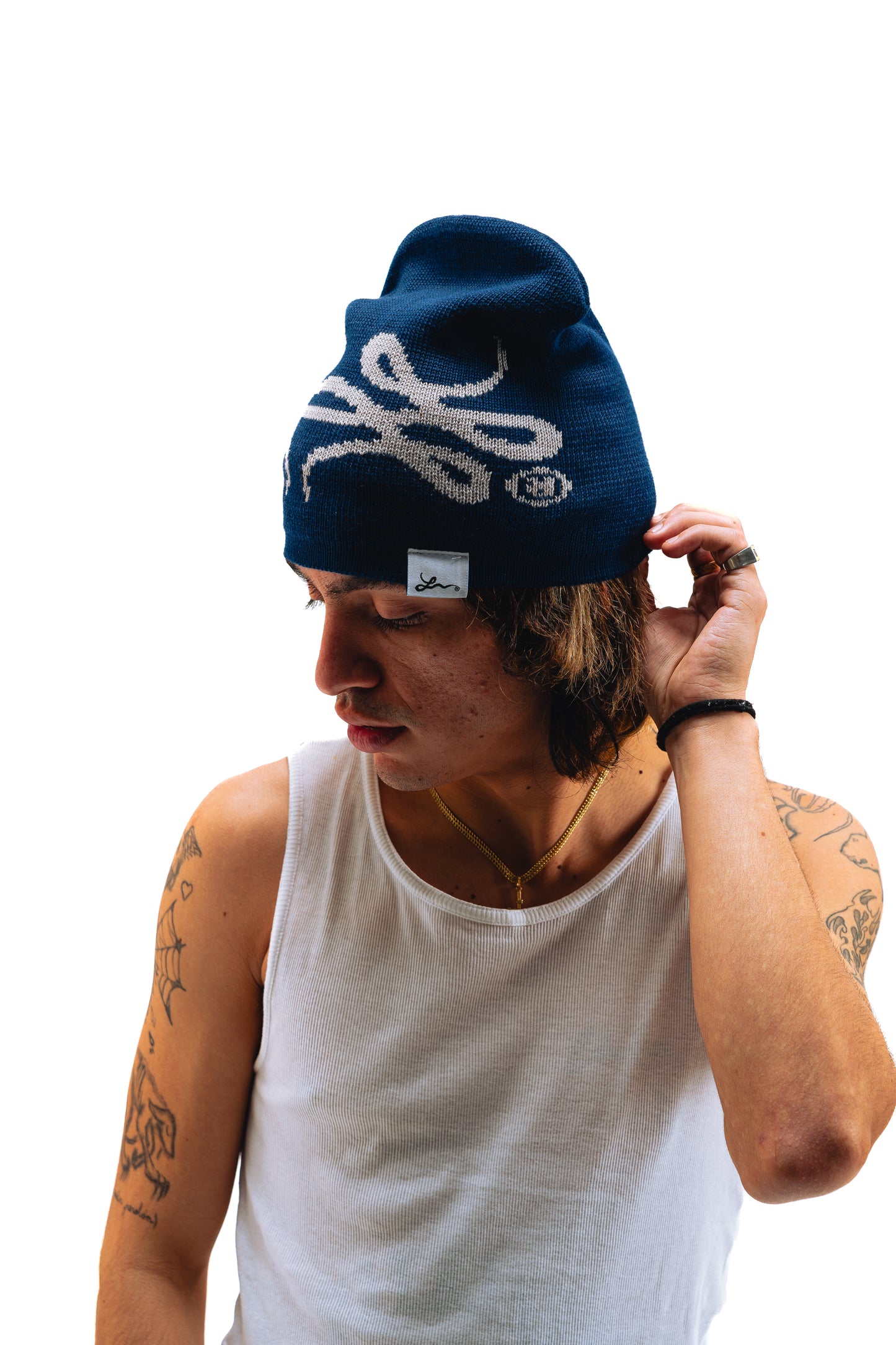 Benie Reversible (Azul y Gris)