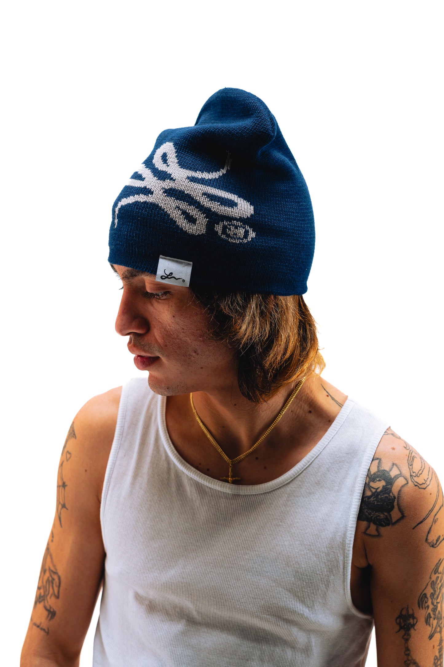 Benie Reversible (Azul y Gris)