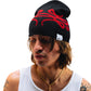 Benie Reversible (Negro y Rojo)