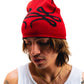 Benie Reversible (Negro y Rojo)