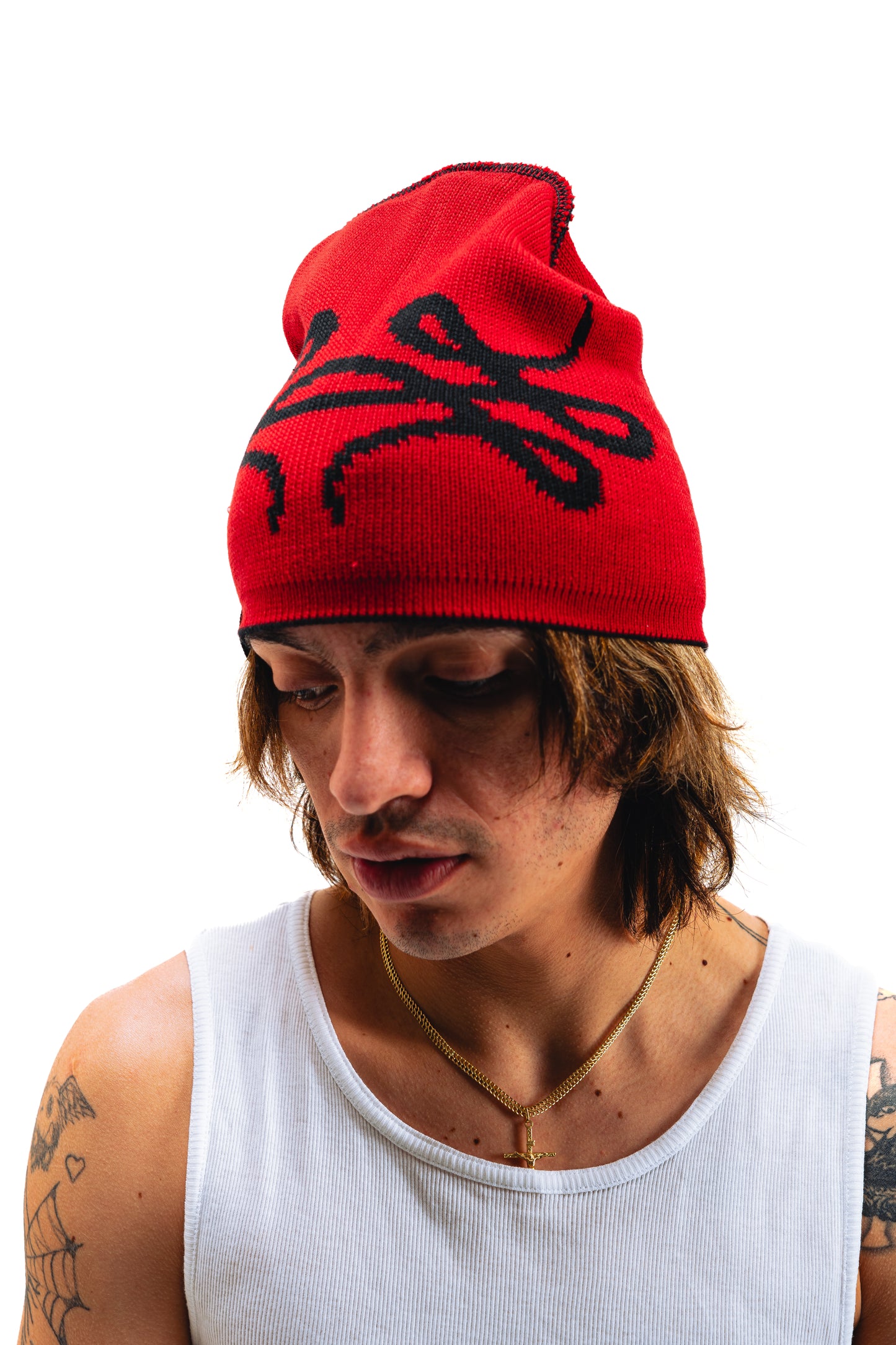 Benie Reversible (Negro y Rojo)