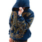 Hoodie Zip "Hoja de Acanto" Azul