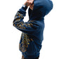 Hoodie Zip "Hoja de Acanto" Azul