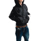 Hoodie Zip "Hoja de Acanto" Negro