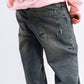 Jean Baggy Marròn Bordado Lateral "PUNTO COM" 9
