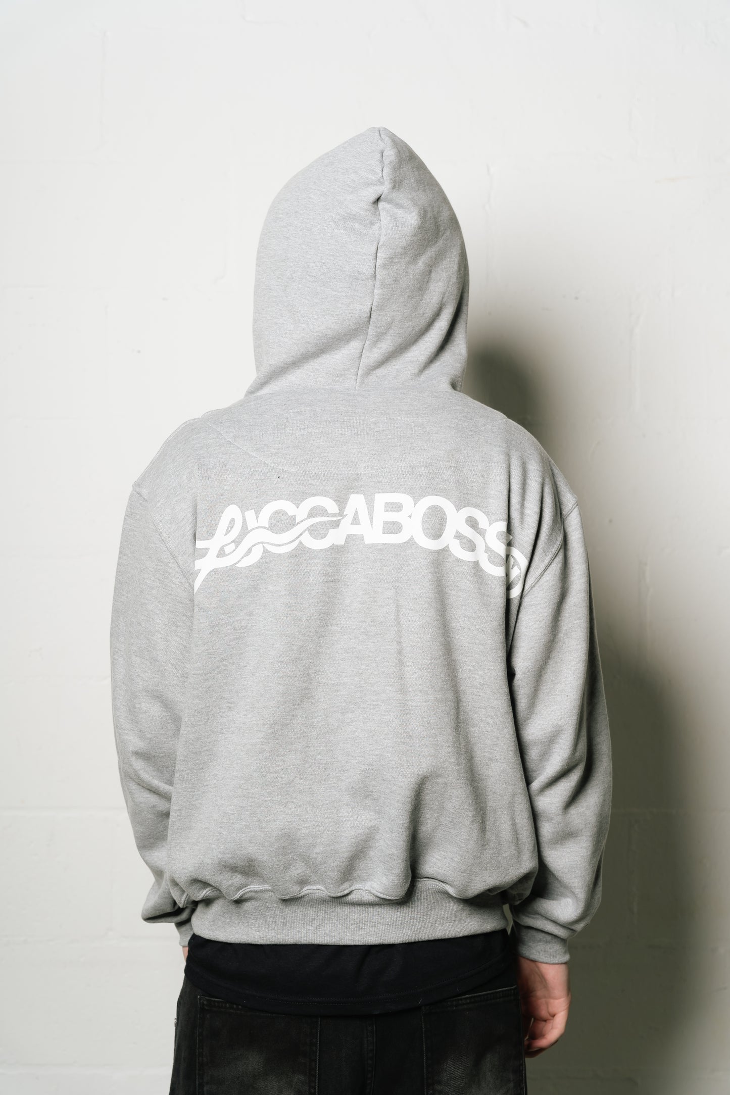 Hoodie Zip "Punto Com 18" (Gris)