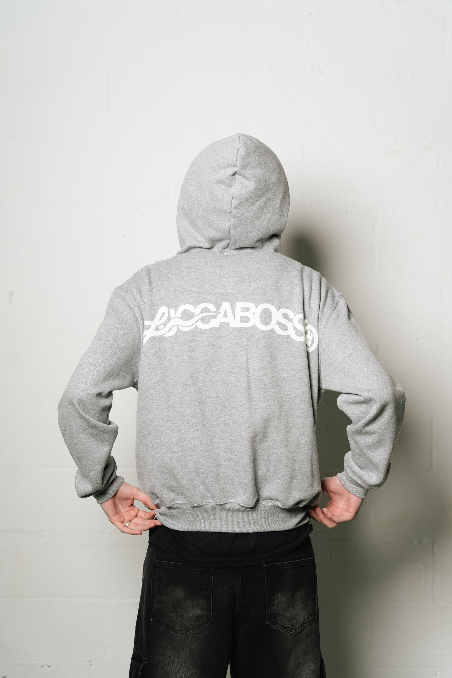 Hoodie Zip "Punto Com 18" (Gris)