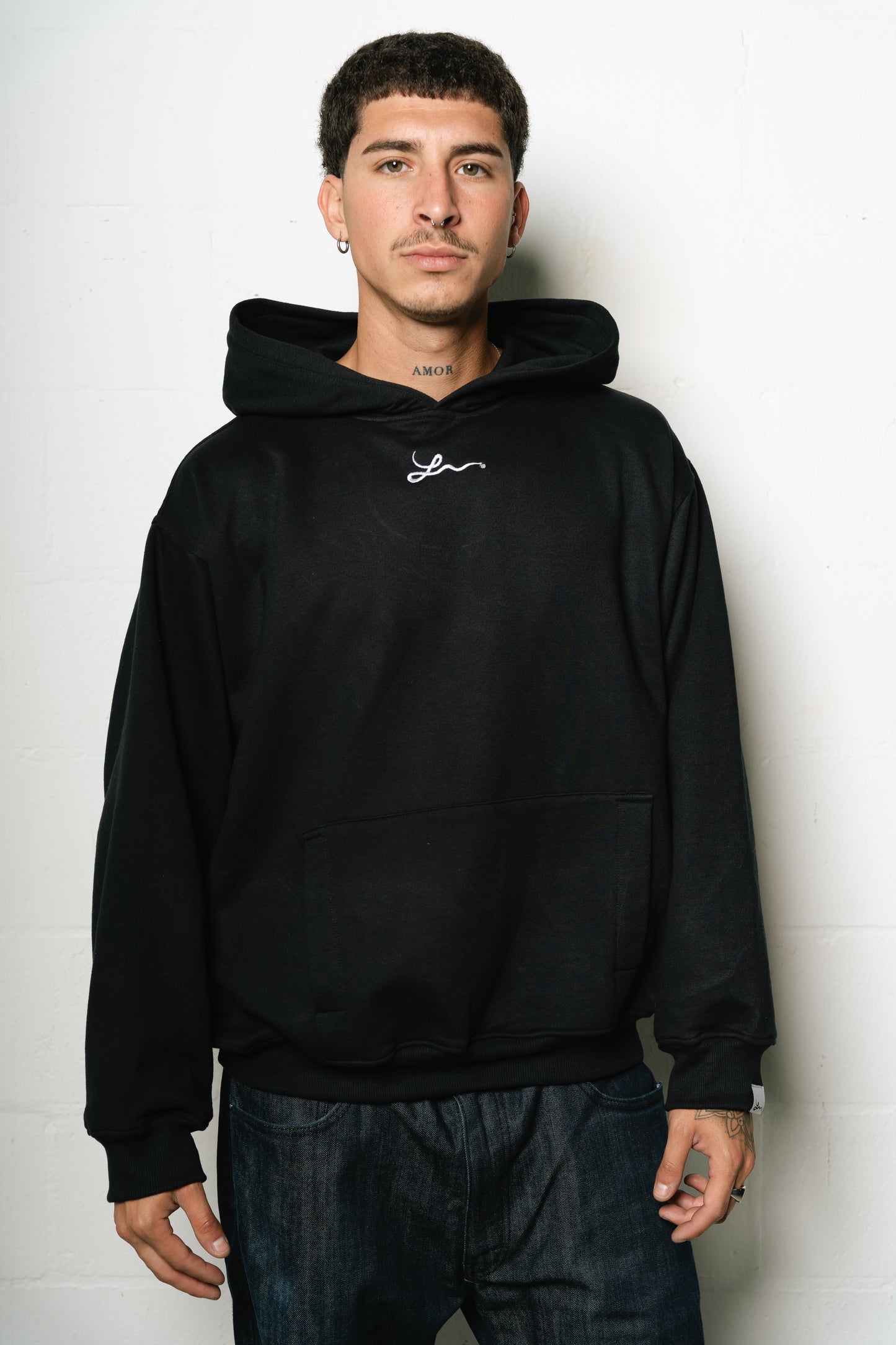 Hoodie "Punto Com 19" (Negro)