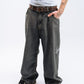 Jean Baggy Marròn Bordado Lateral "PUNTO COM" 9