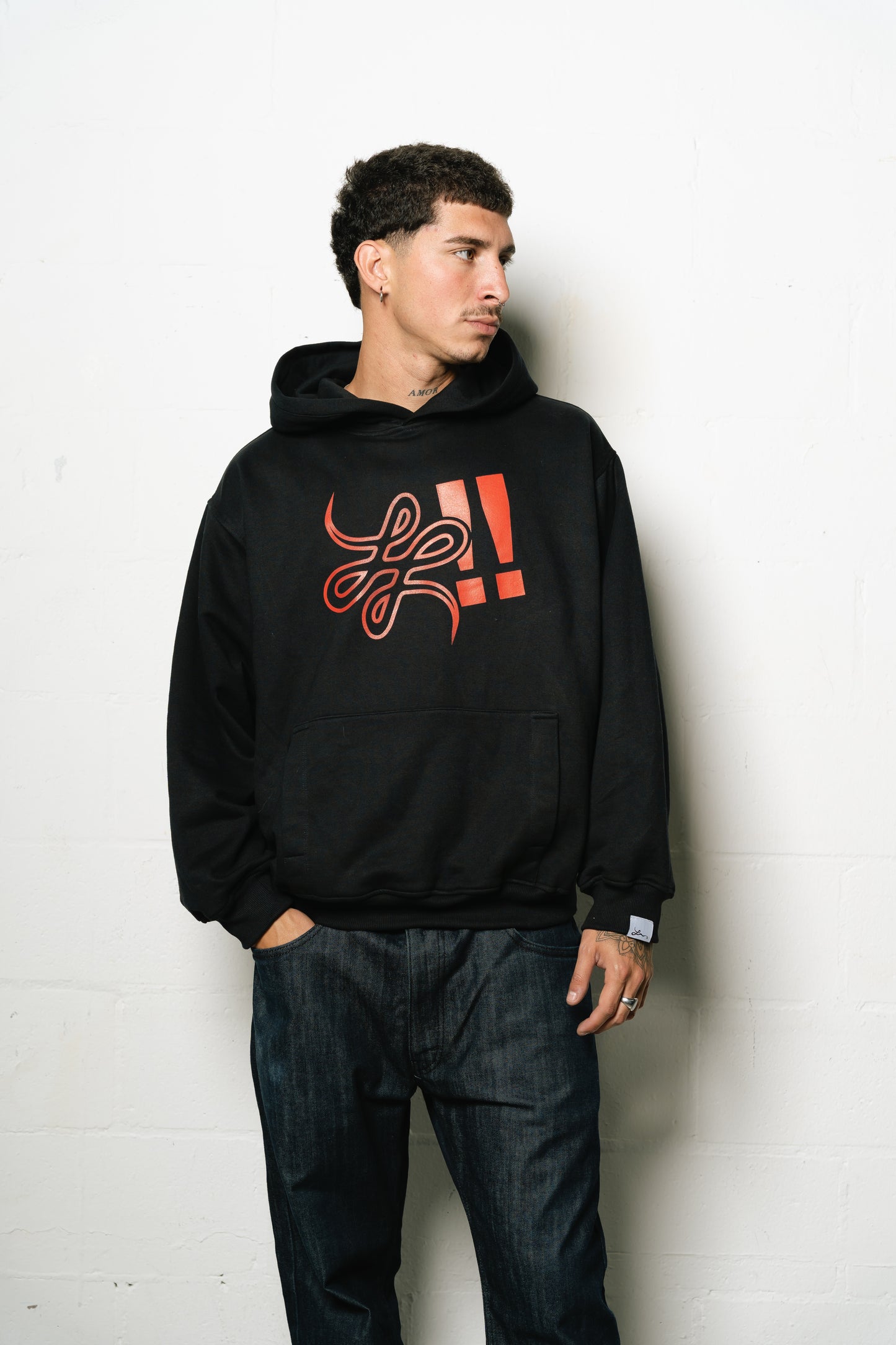 Hoodie "Punto Com 20" (Negro)