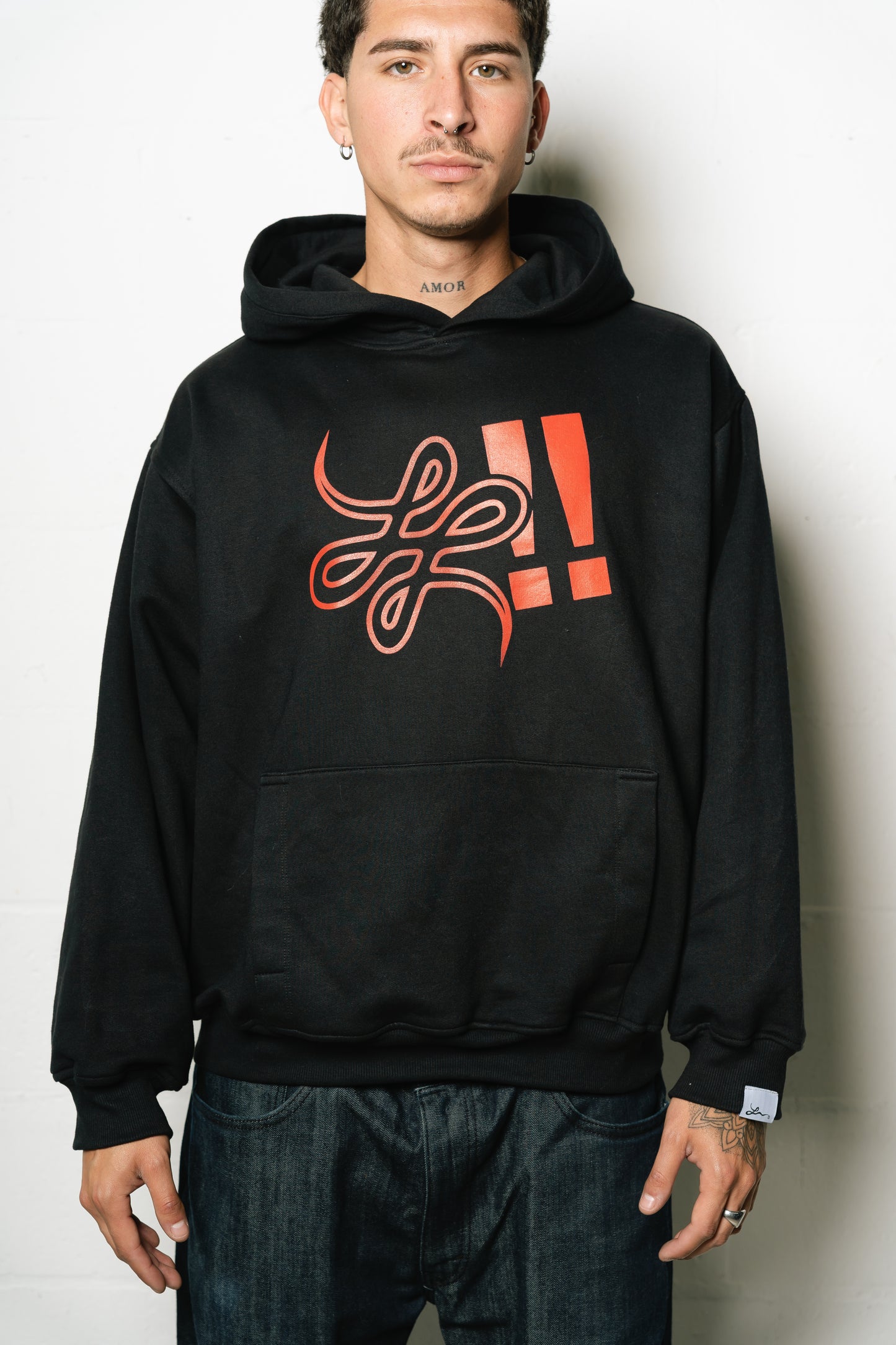 Hoodie "Punto Com 20" (Negro)