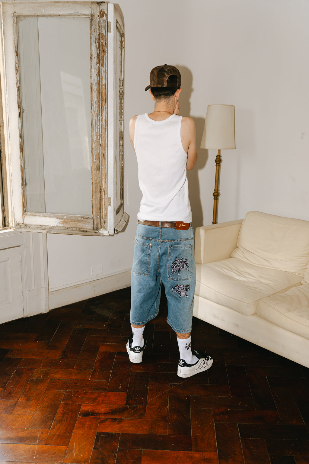 Bermuda Jean Baggy “Contradicción Oriental” Vol.3 (Washed Celeste Lateral)