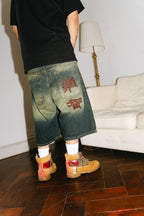 Bermuda Jean Baggy “Contradicción Oriental” Vol.3 (Washed Verde)
